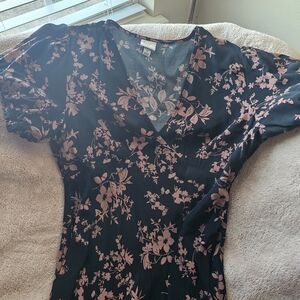 Floral V-Neck Dress